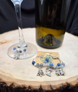 Winter Magic Wine Charms