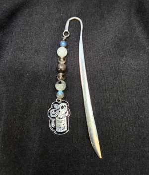 Coffee-Black Like My Soul Gemstone Bookmark