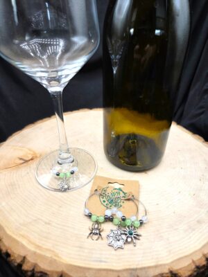 Spider Themed Wine Charms