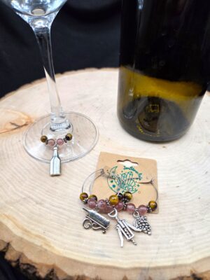 Wine Themed Wine Charms