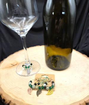 Leaf Wine Charms