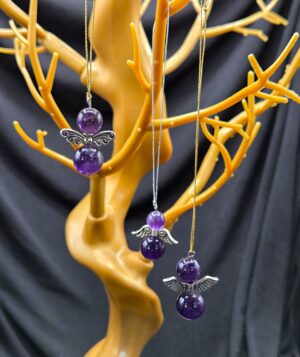 Amethyst Angel Ornament