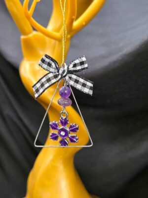 Purple Snowflake Ornament