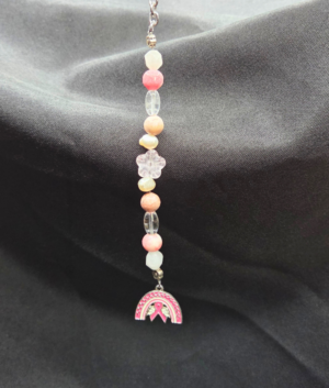 Breast Cancer Awareness Rainbow Radiant Charm