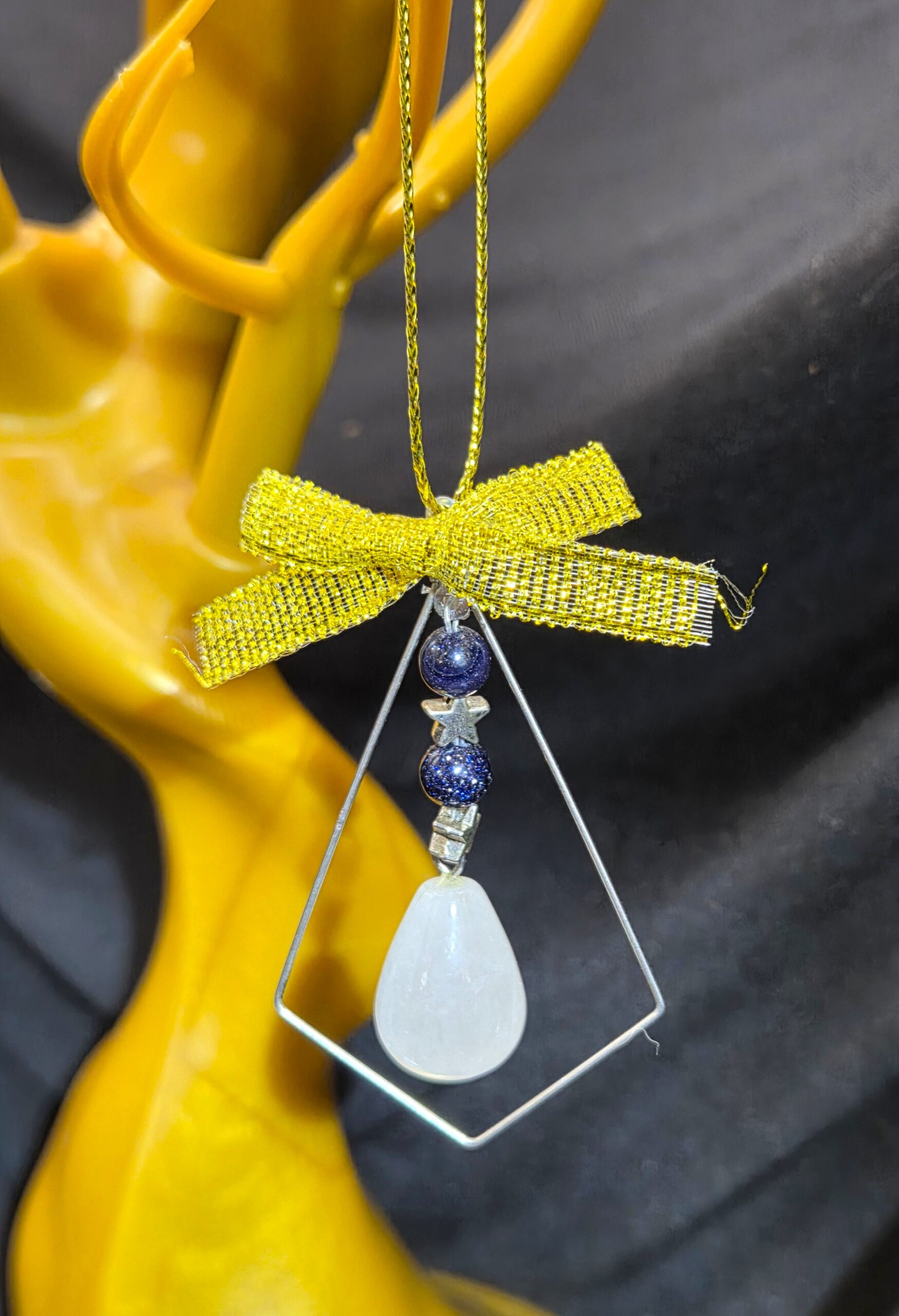 Blue Goldstone Quartz Waterdrop