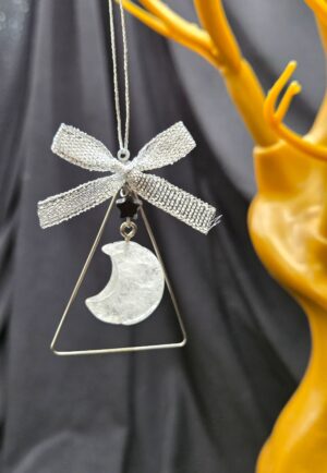 Quartz Moon Ornament