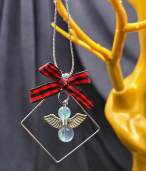 Fluorite Floating Angel Ornament