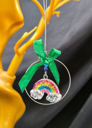 Glitter Rainbow Ornament