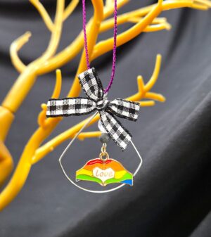 Rainbow “Love” Heart Hands Ornament 