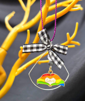 Rainbow “Love” Heart Hands Ornament