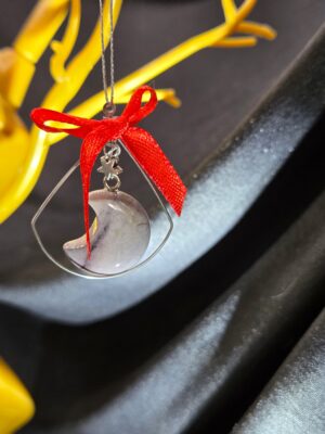 Mookaite Moon Ornament