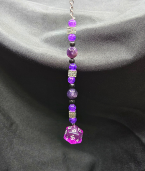Purple D20 Radiant Charm