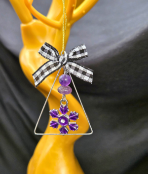 Purple Snowflake Ornament