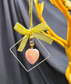 Rhodonite Heart Ornament