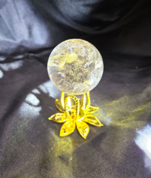 Clear Quartz Sphere – Polished Natural Crystal (B)