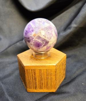 Chevron Amethyst Sphere – Polished Natural Crystal (B)