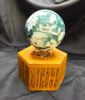 Moss Agate Sphere – Polished Natural Crystal