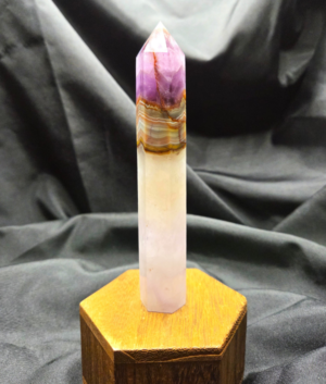 Amethyst Agate Small Tower w/ Hematoid Inclusions(B)