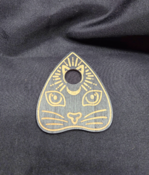 z Wood Third Eye Cat Ouija Planchette Sphere Holder