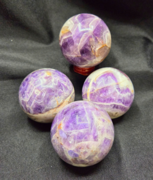 Chevron Amethyst Sphere