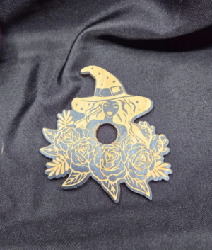 z Wood Rosey Witch Sphere Holder