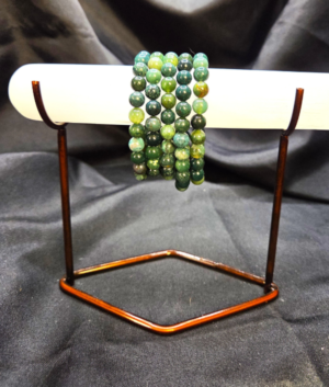 Moss Agate 8mm Bracelet