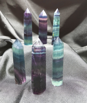 Rainbow Fluorite Point (A)