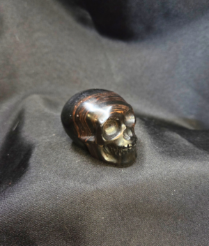 Banded Hematite (Tiger Iron) Small Polished Crystal Skull 2 inches