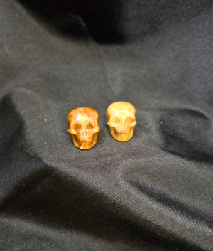 Golden Healer Mini Polished Crystal Skull 1 inch