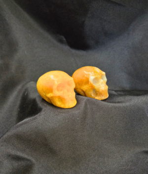 Golden Healer Small Polished Crystal Skull 2 inches