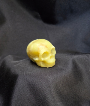 Lemon Jade or Serpentine Small Polished Crystal Skull 2 inches