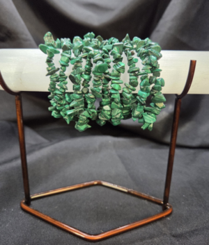Malachite Chip Beads Bracelet