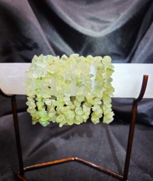 Prehnite Chip Beads Bracelet