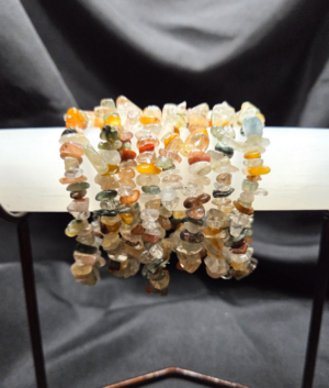 Rainbow Garden Quartz Chip Beads Bracelet