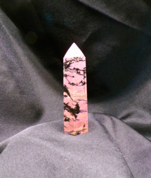 Rhodonite Polished Crystal Point 3.5 inches