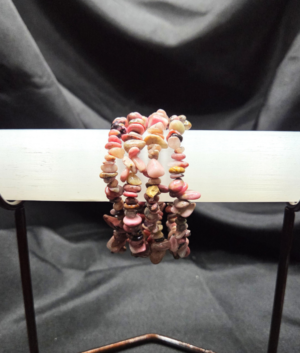 Rhodonite Chip Beads Bracelet