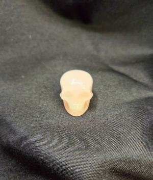 Rose Quartz Mini Polished Crystal Skull  1 inch
