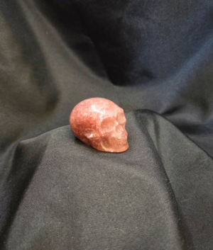 Strawberry Quartz Small Polished Crystal Skull 2 inches