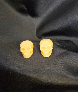 Yellow Calcite Mini Polished Crystal Skull 1 inch