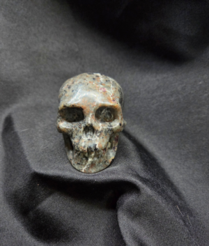 Yooperlite Polished Crystal Skull 3 inches
