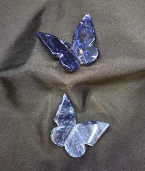 Sodalite 3D  Crystal Butterfly
