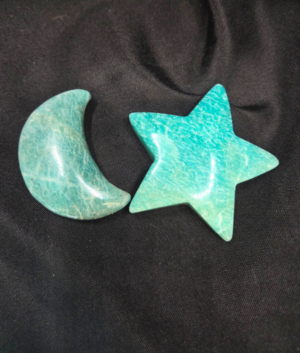 Star & Moon Set-Amazonite