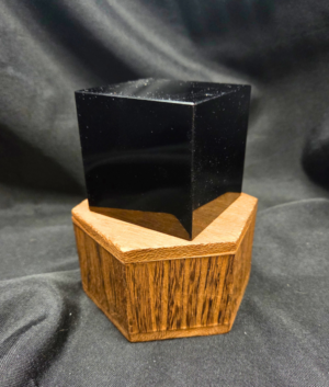 Natural Black Obsidian Cube