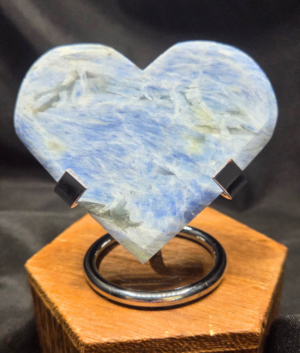 Heart-Blue Kyanite with Stand