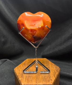 Heart-Carnelian with Stand