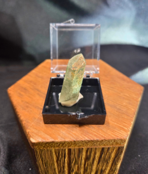 Natural Chlorite Quartz Crystal in Display Box