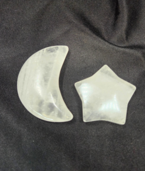 Star & Moon Set-Clear Quartz