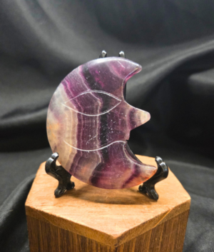 Moon-Fluorite w/ Carved Face
