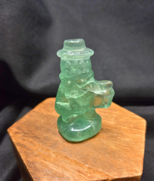 Green Fluorite Snowman