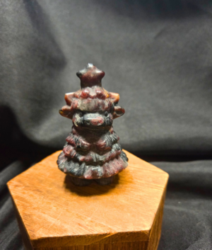 Garnet in Arfvedsonite Christmas Tree Cow